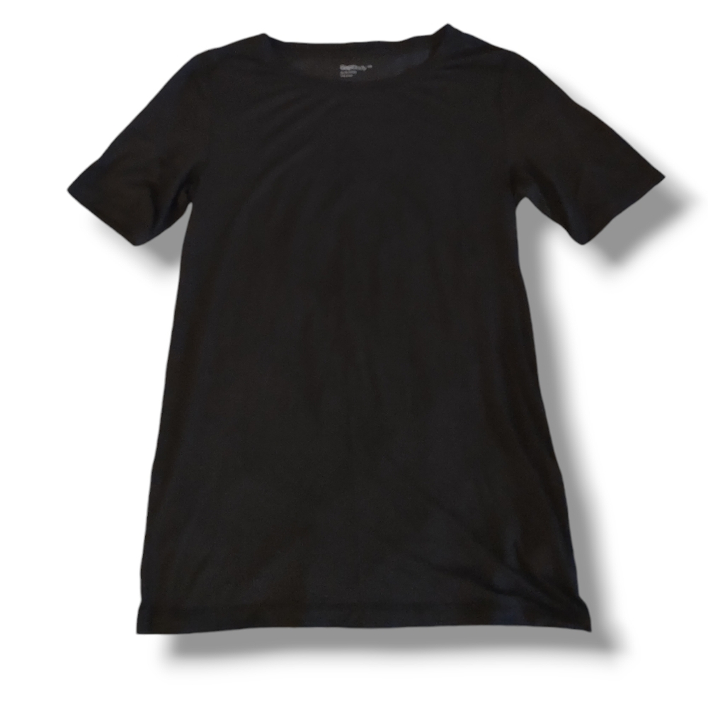 2 Women's Black T-Shirts, XS,S - Picture 3 of 5
